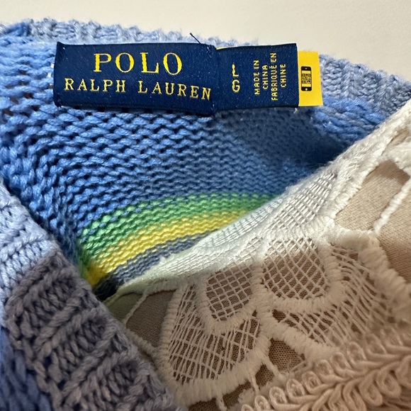 Alt Polo Ralph Lauren striped sweater L ASO The Summer I Turned Pretty Belly - Picture 3 of 6